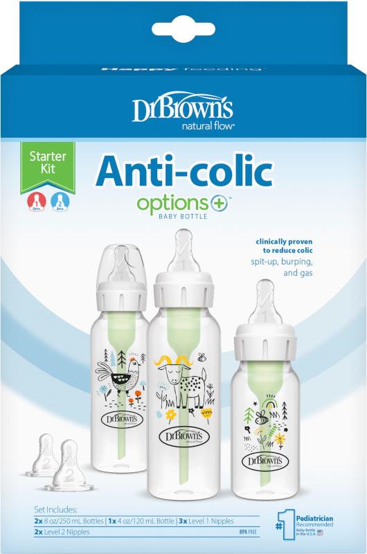 Dr Brown's Options+ Anti Colic Narrow Neck Starter Set