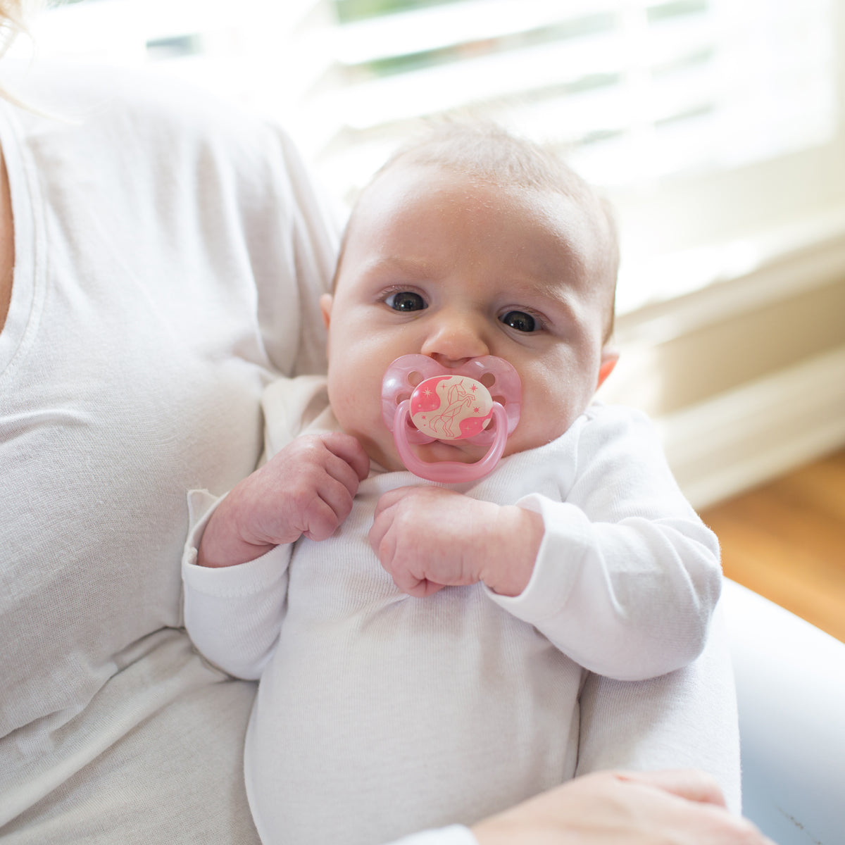 Dr Brown's PreVent Glow in the Dark Butterfly Shield Soother, 0-6 months, Girl,