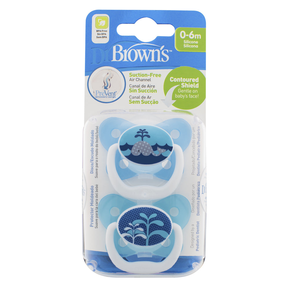Dr Brown's PreVent Butterfly Shield Soother, 0-6 months, Boy
