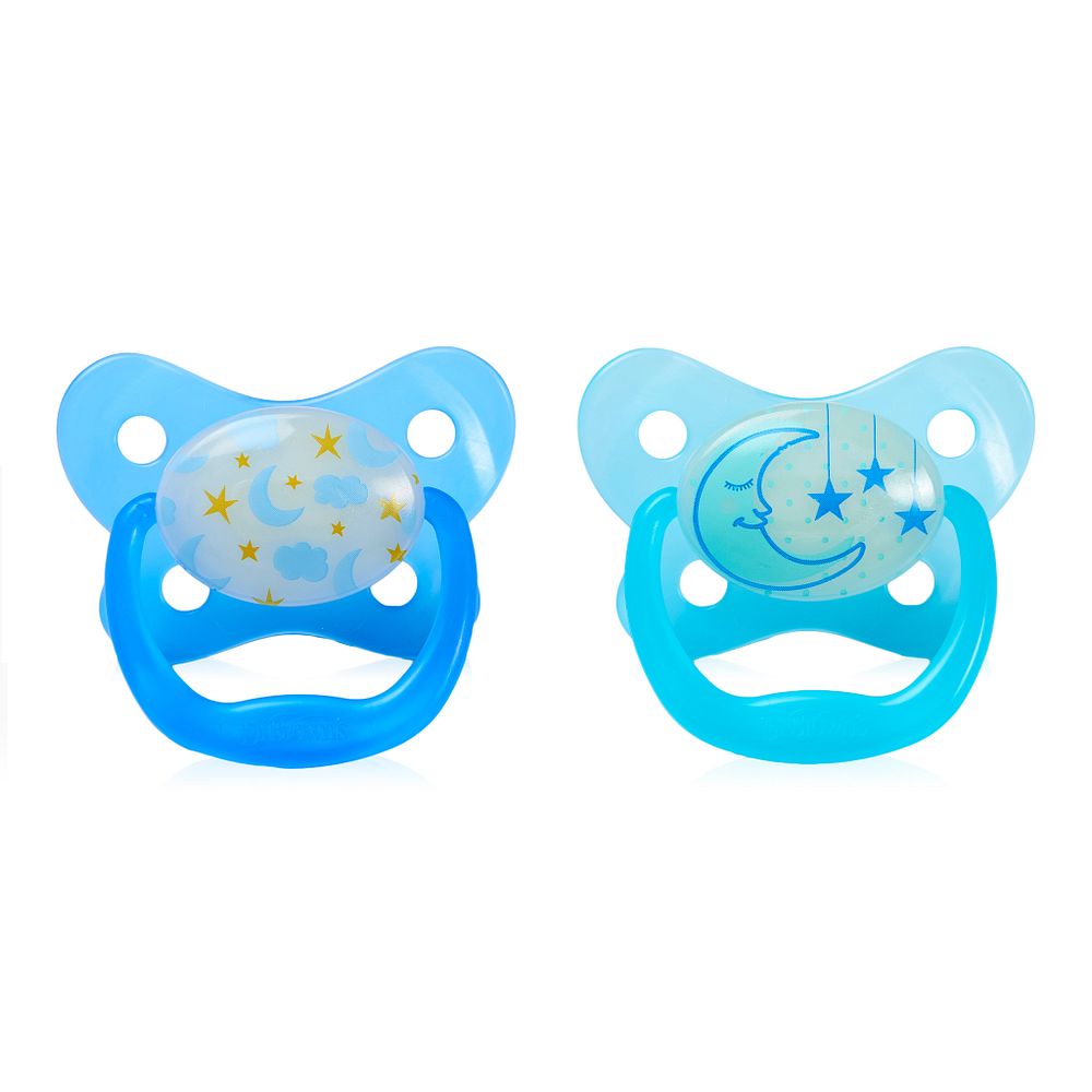 Dr Brown's PreVent Glow in the Dark Butterfly Shield Soother, 6-18 months, Boy