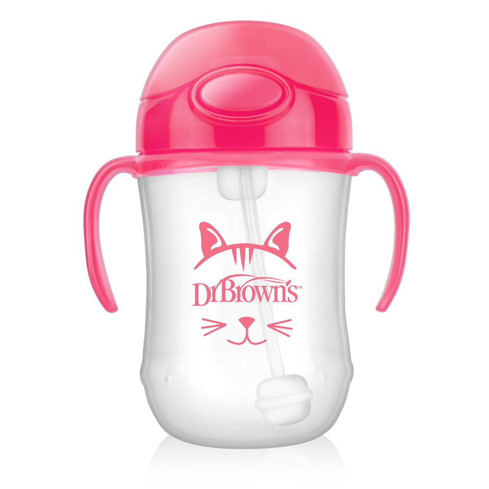 Dr Brown's Baby's First Straw Cup with Handles, 6 months+, 270ml
