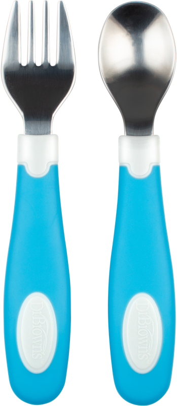 Dr Browns Silicone Soft Grip Spoon and Fork Set
