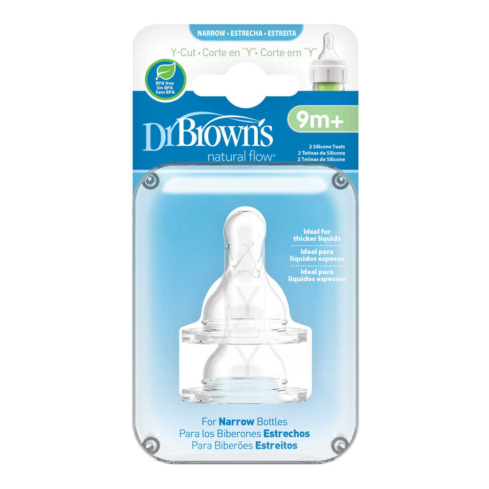 Dr Brown's Options+ Anti Colic Narrow Neck Teats Level Y cut