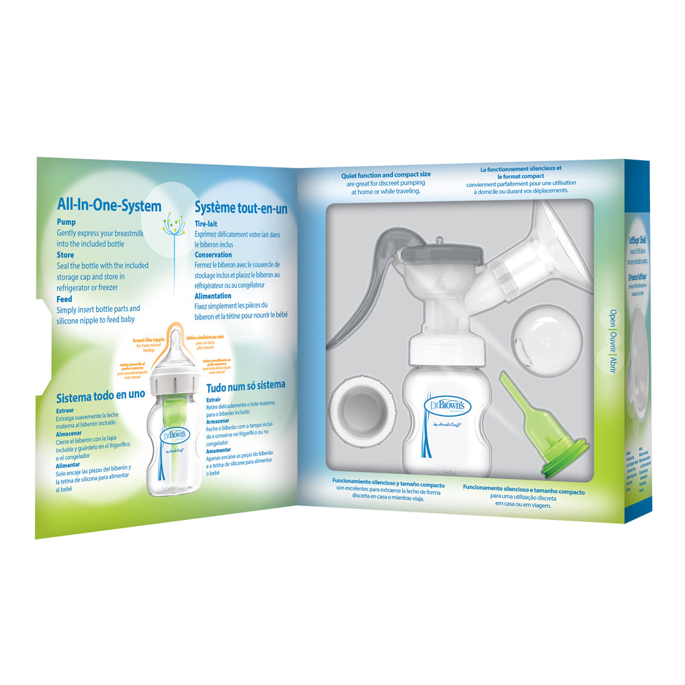 Dr Brown's Manual Breast Pump with SoftShape™ Silicone Shield
