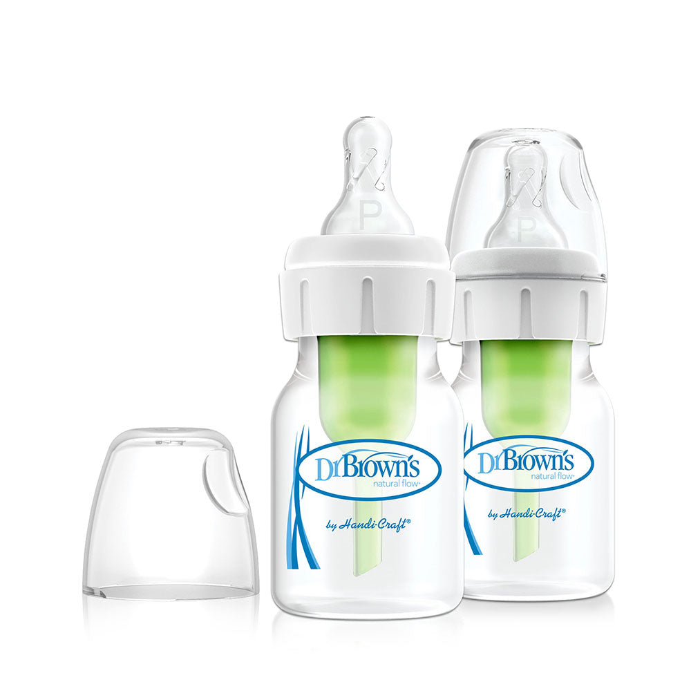 Dr Brown's Options+ Anti Colic Narrow Neck Bottle with Level 1 Teat, 60ml