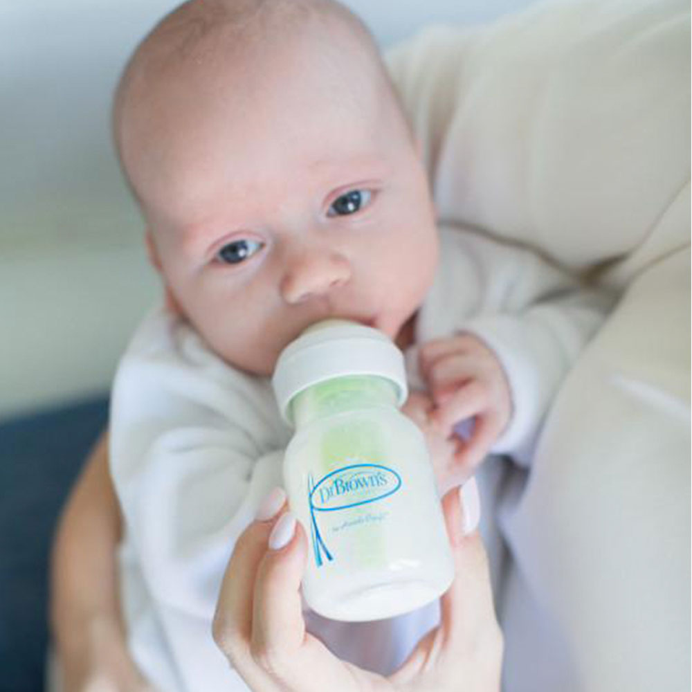 Dr Brown's Options+ Anti Colic Narrow Neck Bottle with Level 1 Teat, 60ml