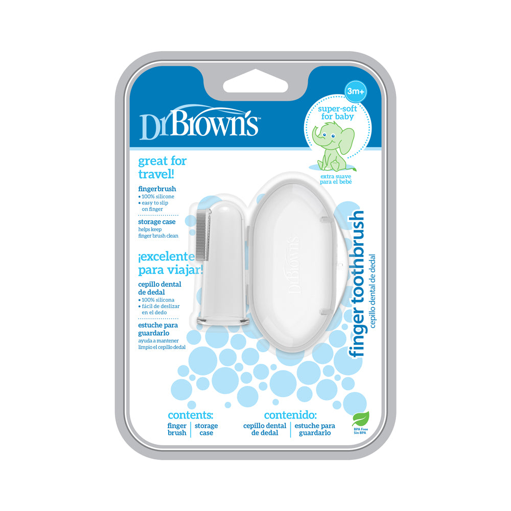 Dr Brown's Silicone Finger Toothbrush with Case