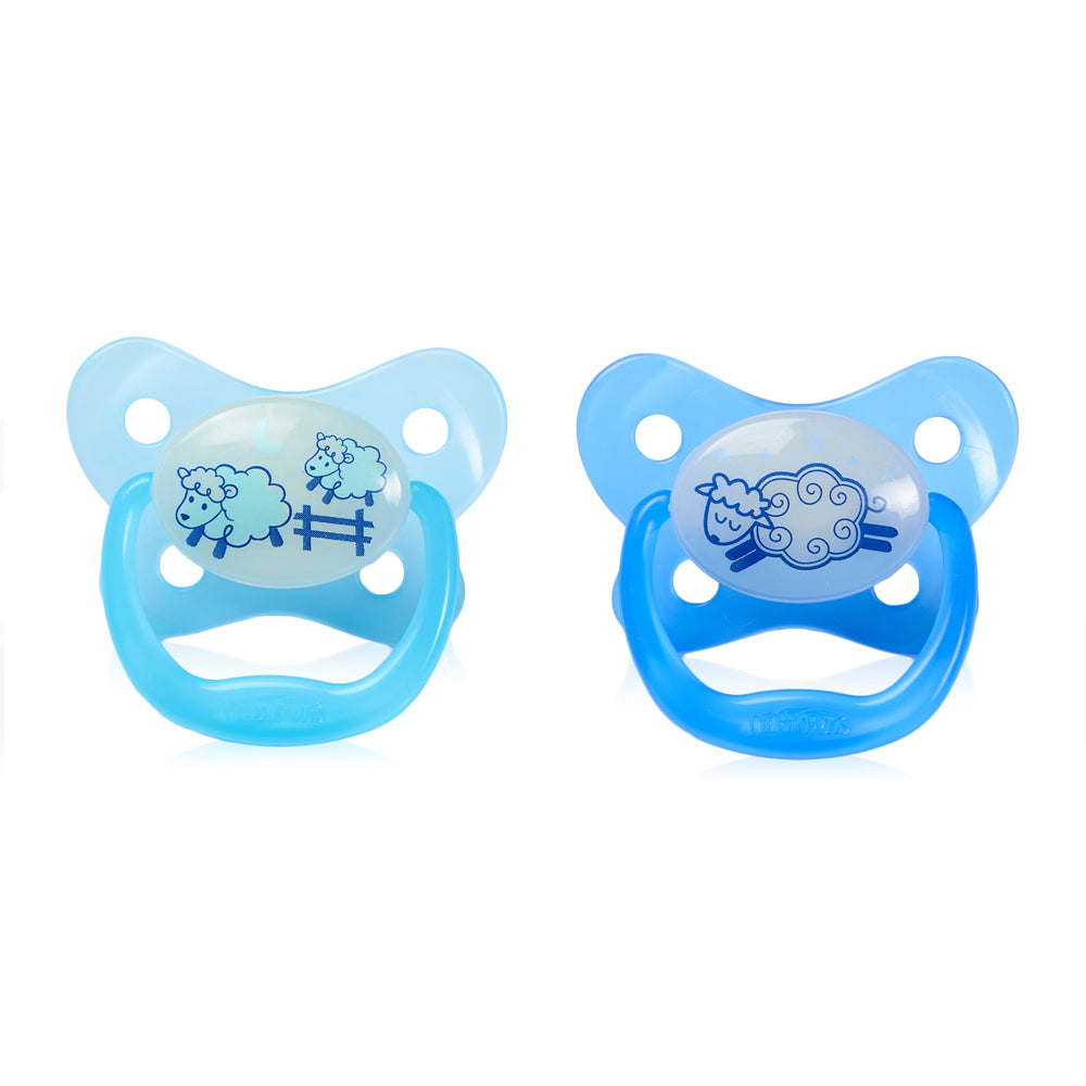 Dr Brown's PreVent Glow in the Dark Butterfly Shield Soother, 0-6 months, Boy