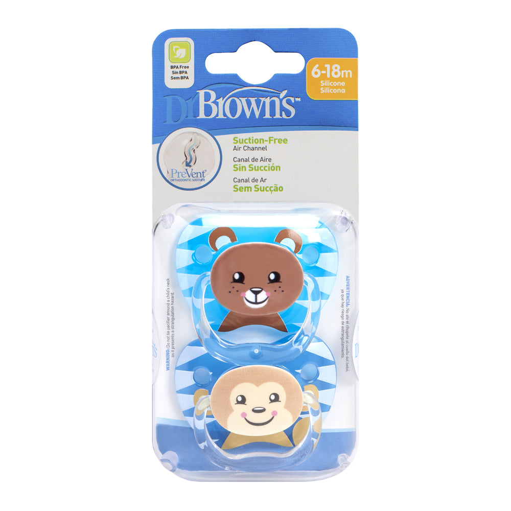 Dr Brown's PreVent Animal Soother, 6-18 months, Boy