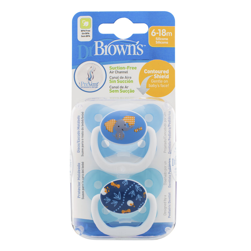 Dr Brown's PreVent Butterfly Shield Soother, 6-18 months, Boy