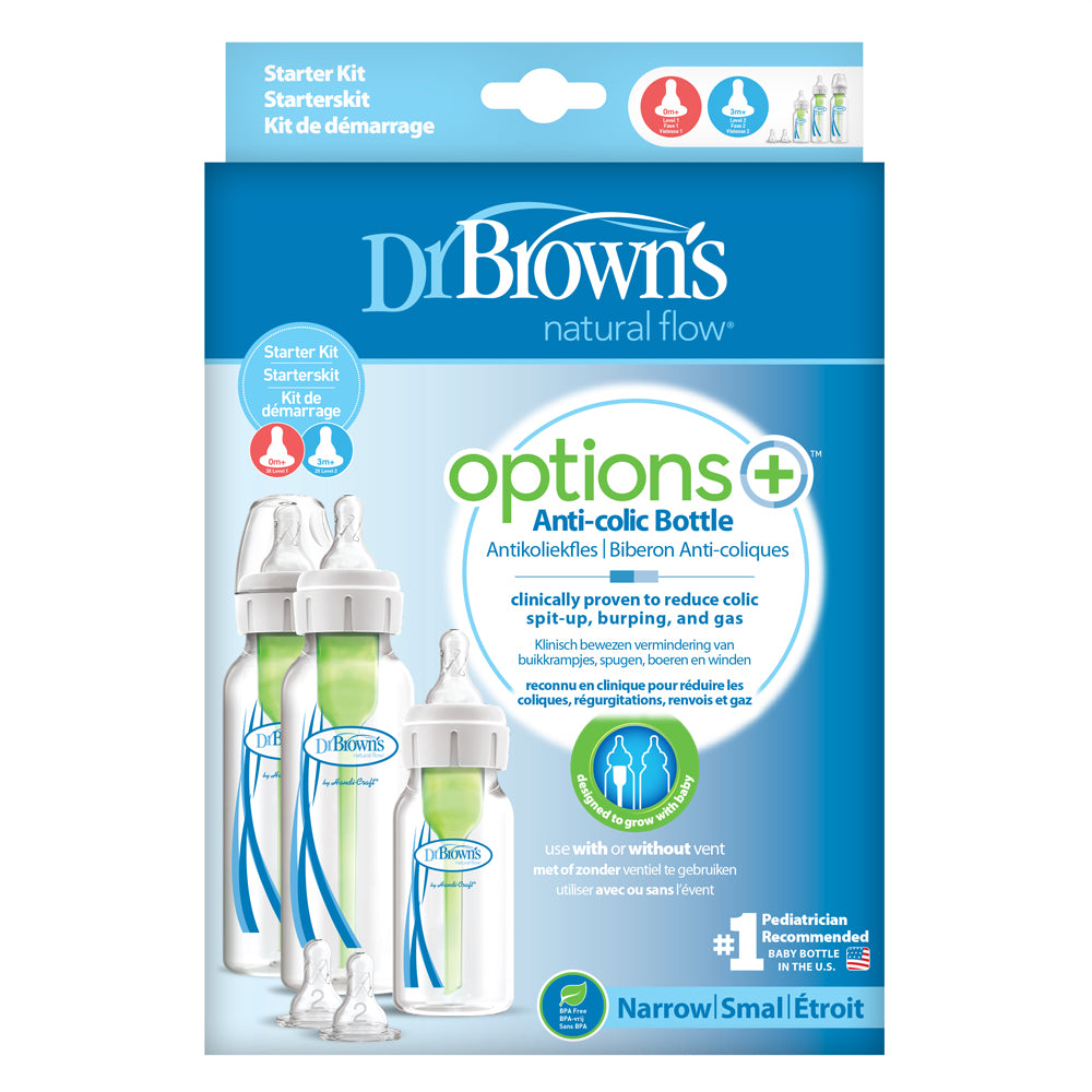 Dr Brown's Options+ Anti Colic Narrow Neck Starter Set