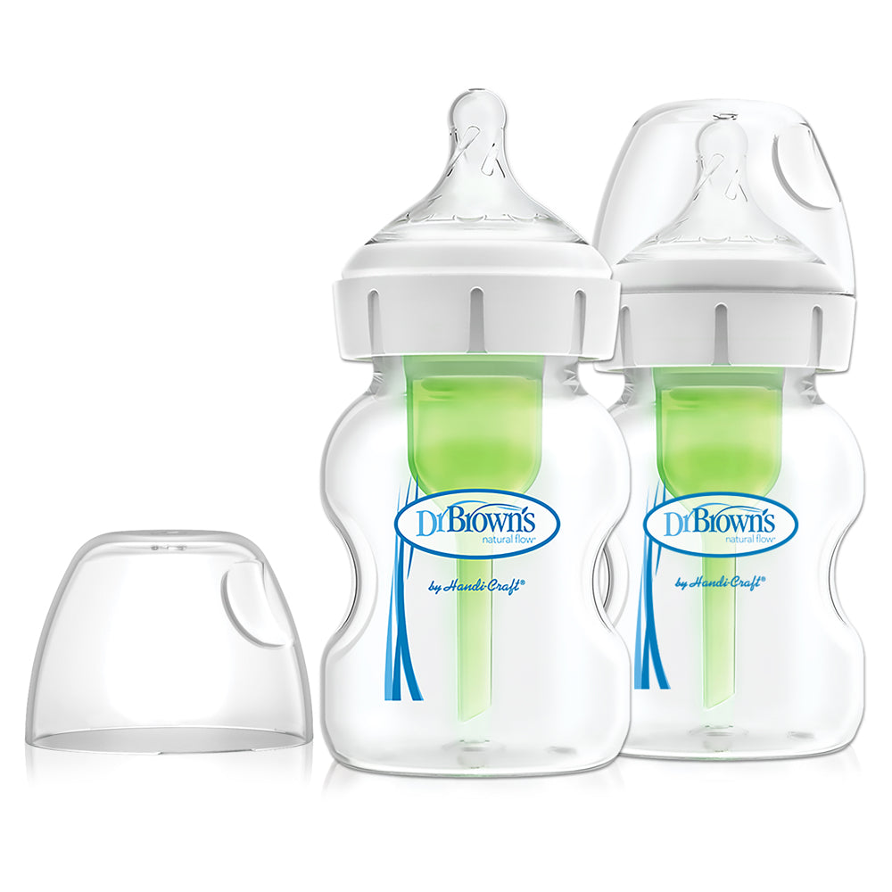 Dr Brown's Options+ Anti Colic Wide Neck Bottle with Level 1 Teat, 150ml