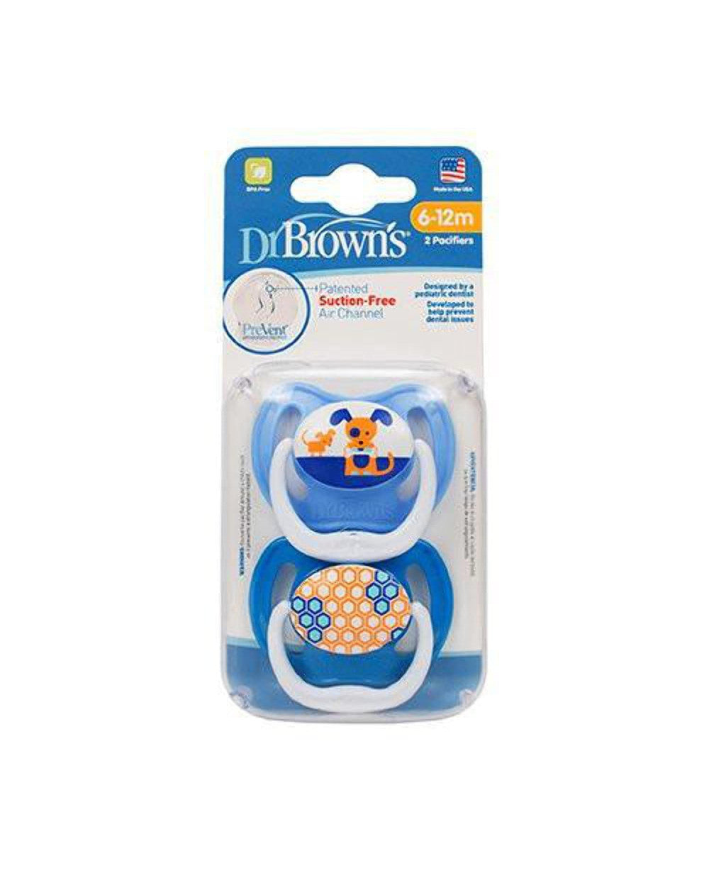 Dr Brown's PreVent Contoured Soother, 6-12 months